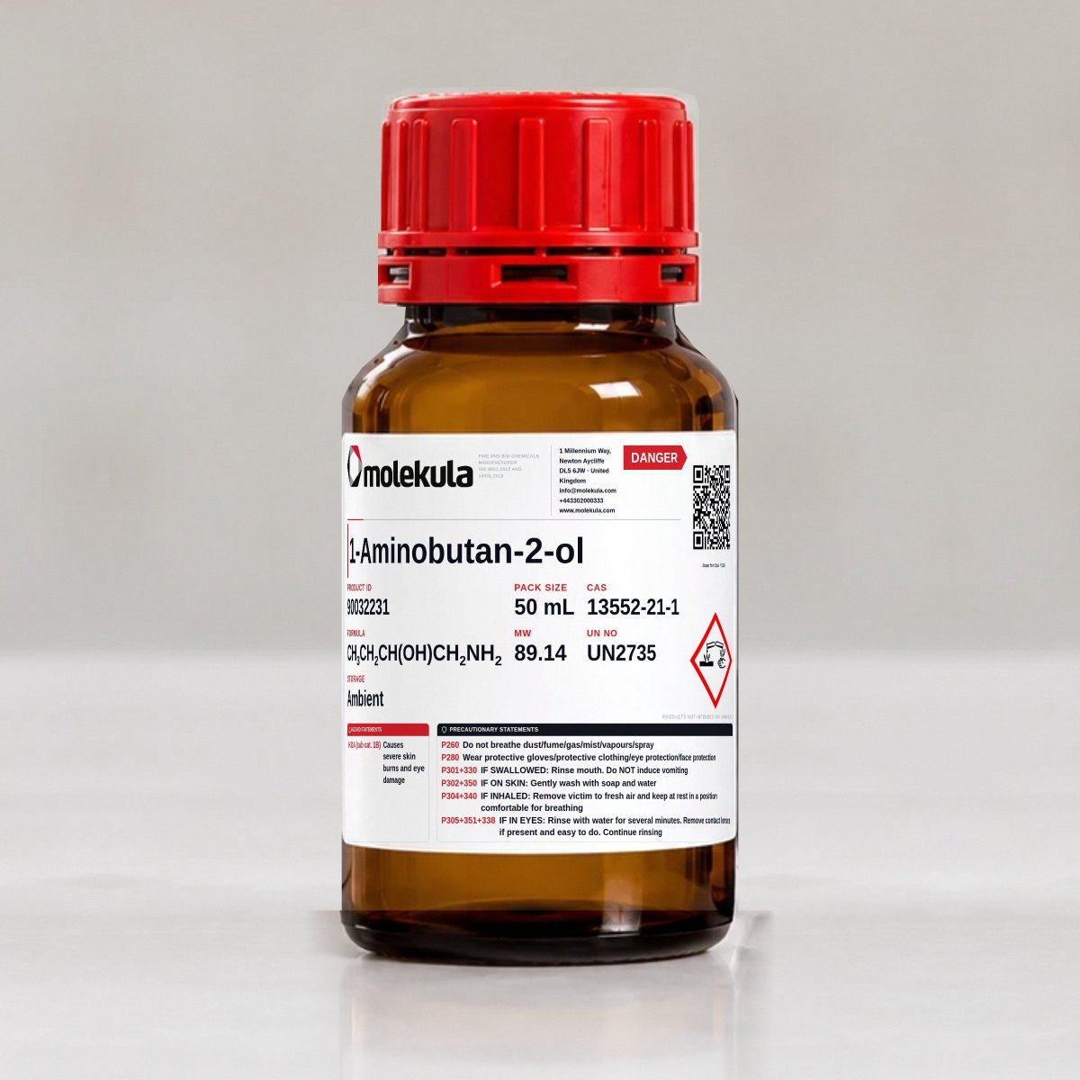 1-Aminobutan-2-ol, 50 mL pack
