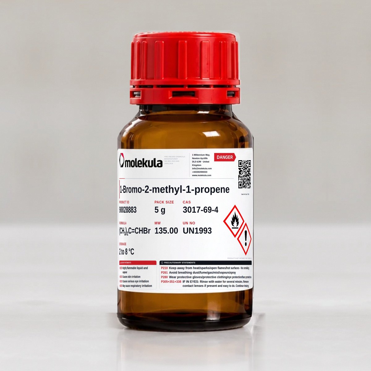 1-Bromo-2-methyl-1-propene, 5 g pack