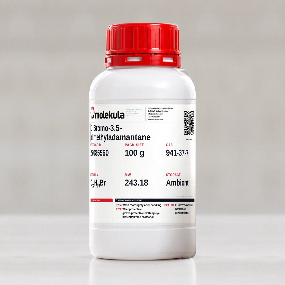 1-Bromo-3,5-dimethyladamantane, 100 g pack