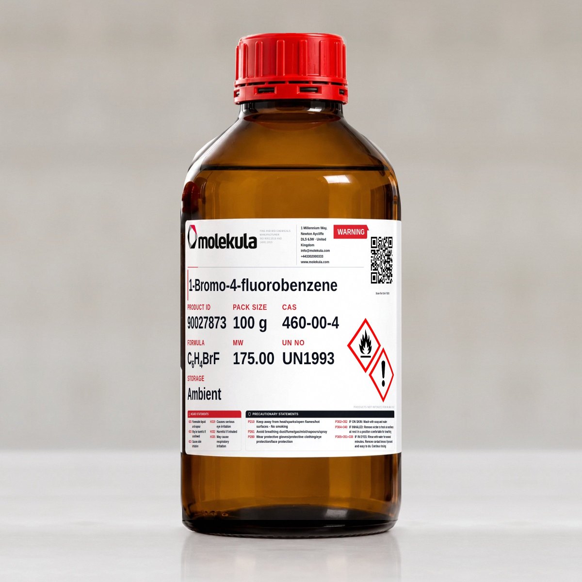 1-Bromo-4-fluorobenzene, 100 g pack