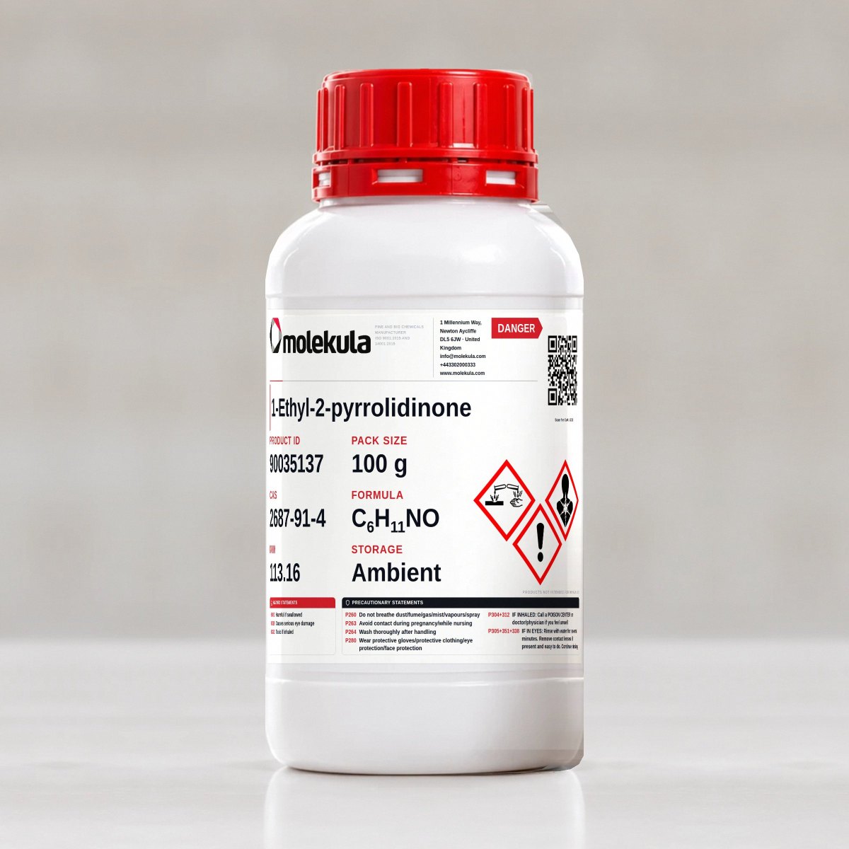 1-Ethyl-2-pyrrolidinone, 100 g pack