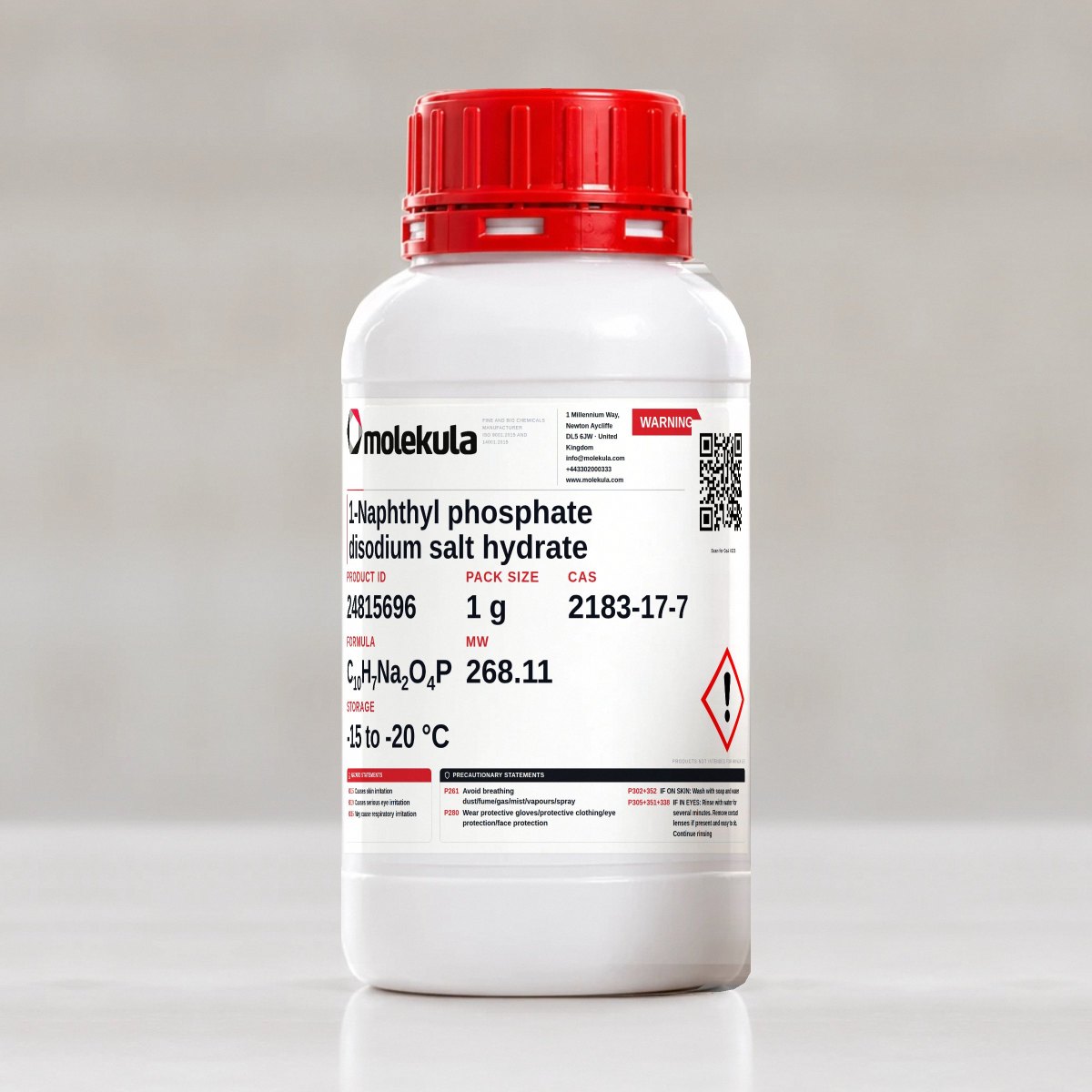 1-Naphthyl phosphate disodium salt hydrate, 1 g pack