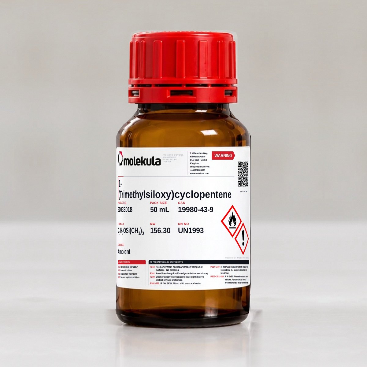 1-(Trimetilsilossi)ciclopentene, confezione da 50 mL