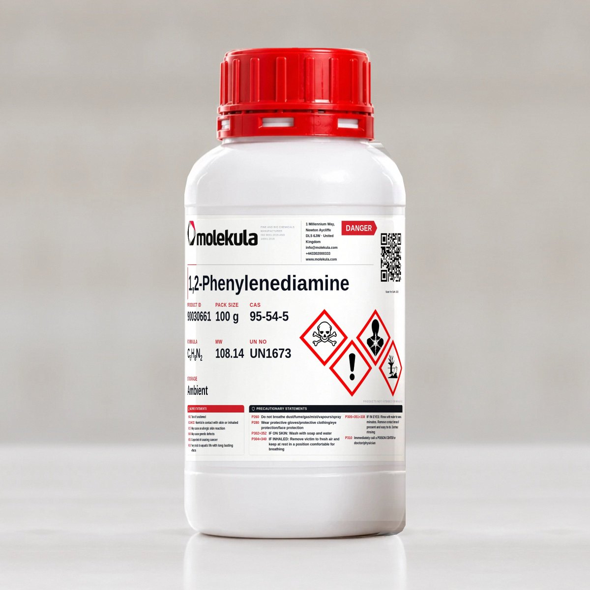 1,2-Phenylenediamine, 100 g pack