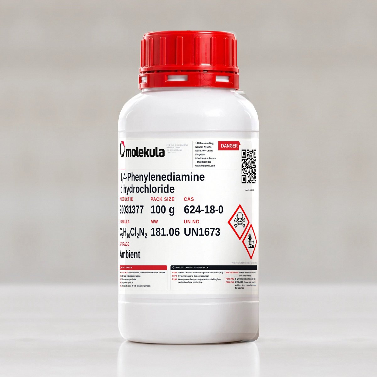 1,4-Phenylenediamine dihydrochloride, 100 g pack