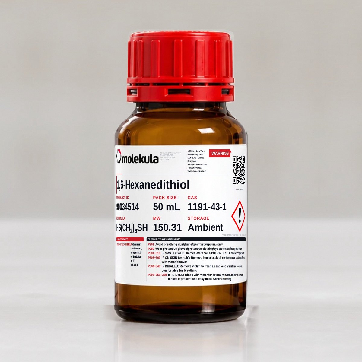 1,6-Hexanedithiol, 50 mL pack