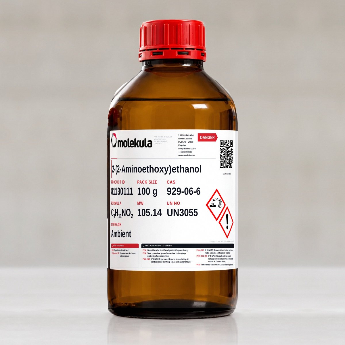 2-(2-Aminoethoxy)ethanol, 100 g pack