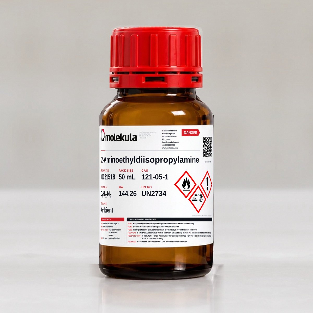 2-Aminoethyldiisopropylamine, 50 mL pack