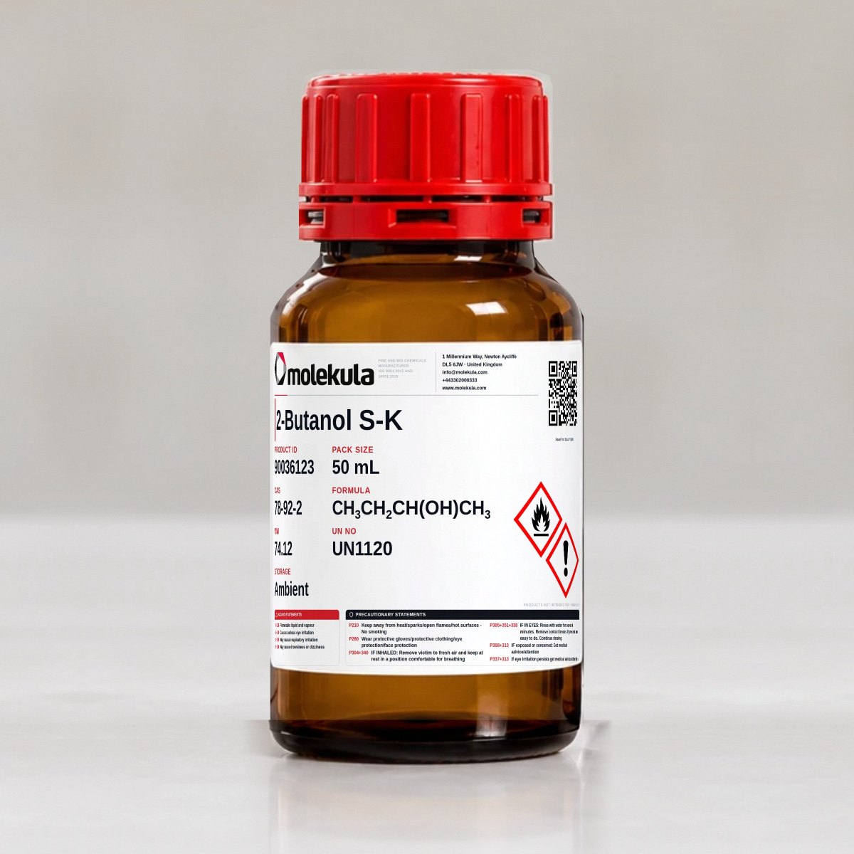 2-بوتانول (S-K)، عبوة 50 mL