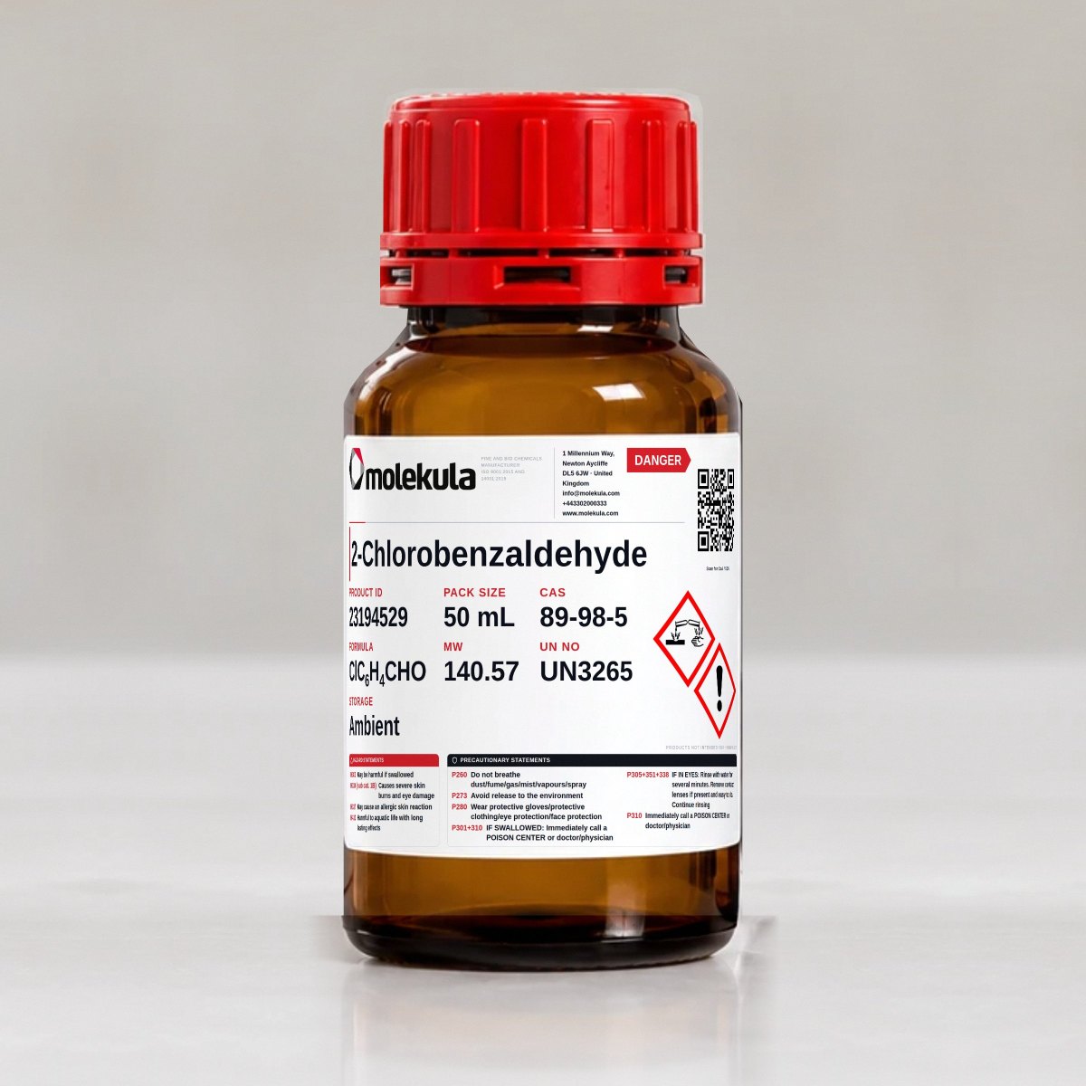 2-Chlorobenzaldehyde, 50 mL pack