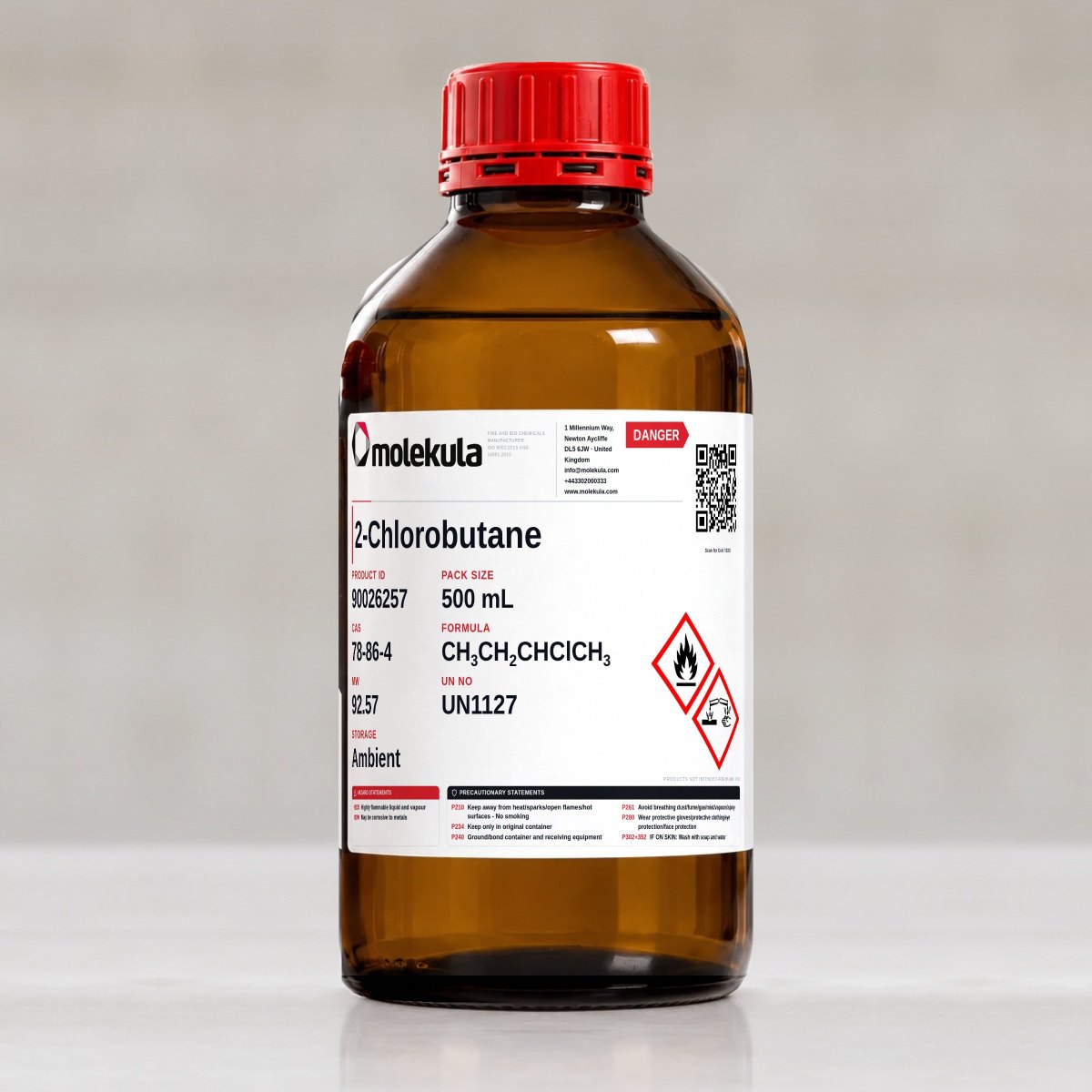 2-Chlorobutane, 500 mL pack