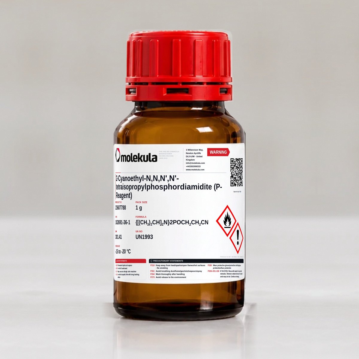 2-Cyanoethyl-N,N,N',N'-tetraisopropylphosphordiamidite (P-Reagent), 1 g pack