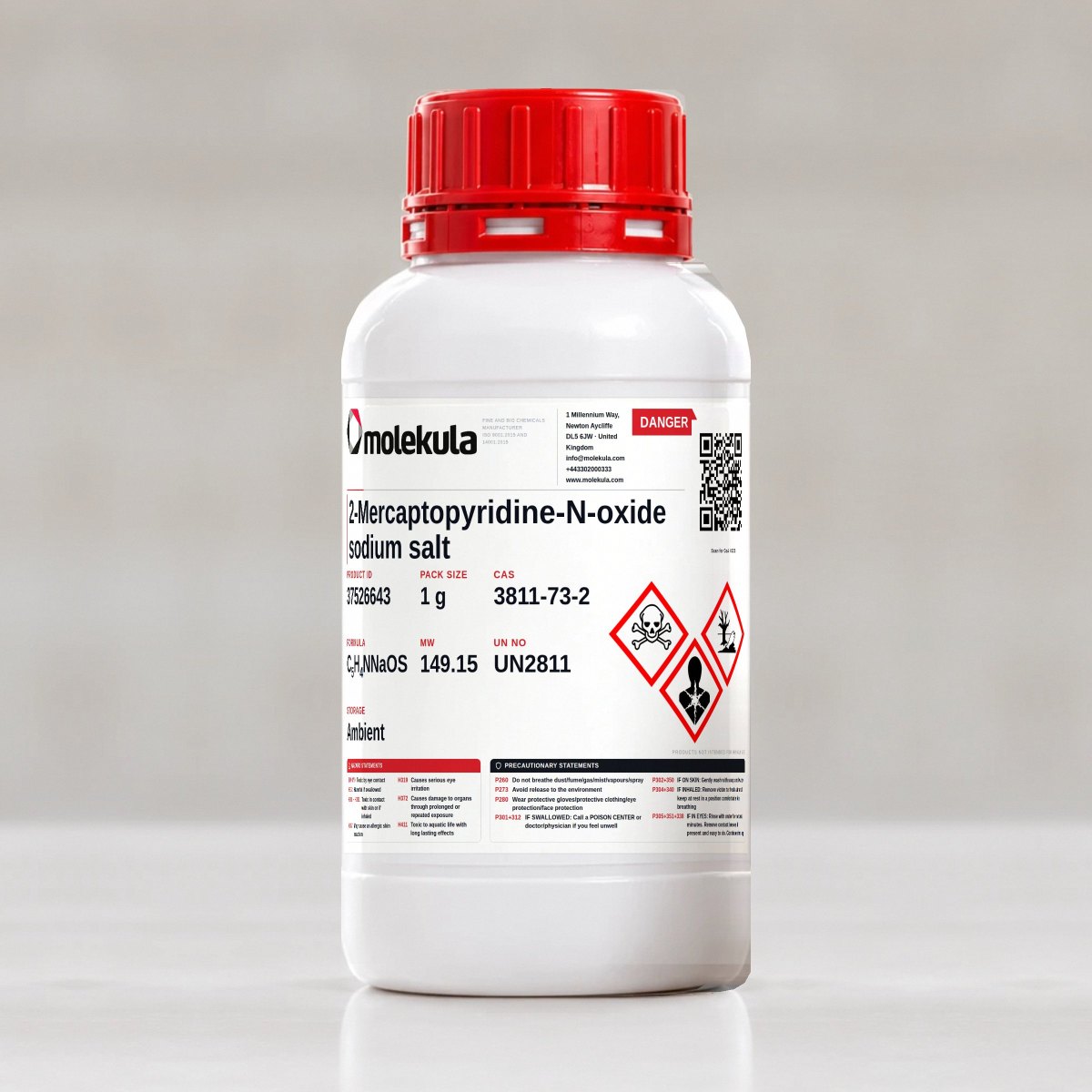 2-Mercaptopyridine-N-oxide sodium salt, 1 g pack