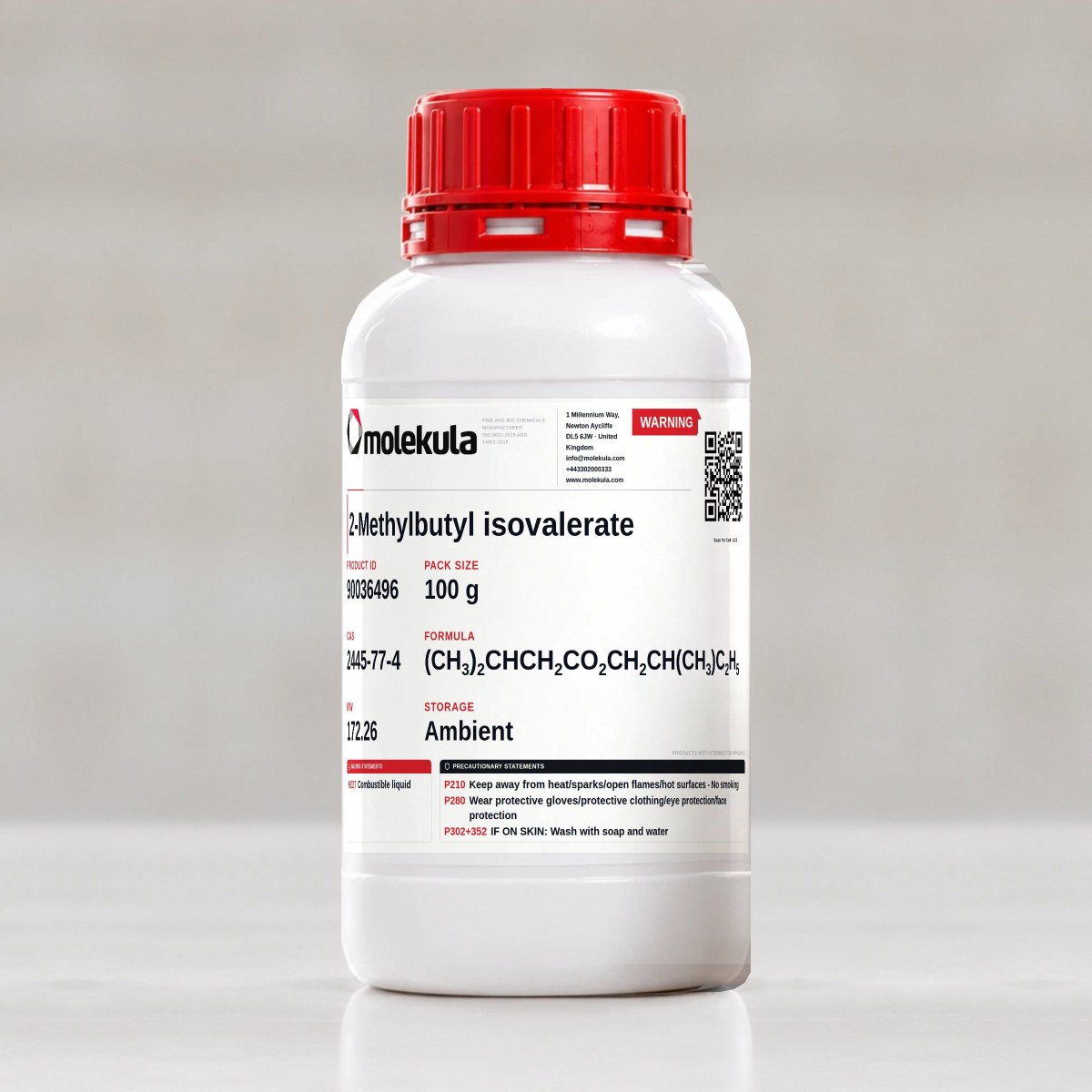 2-Methylbutyl isovalerate, 100 g pack