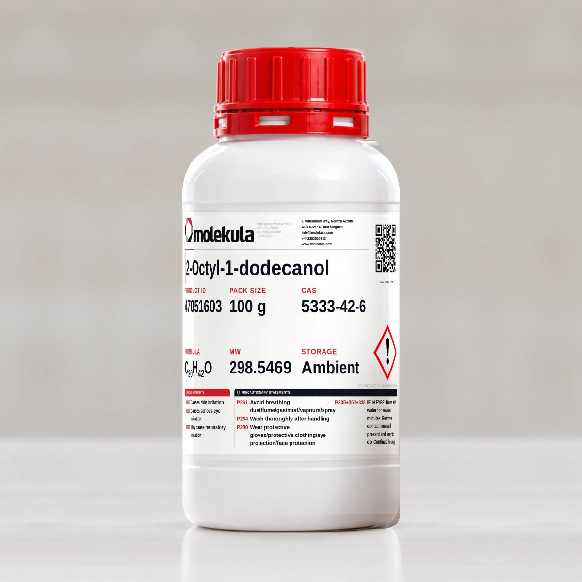 2-Octyl-1-dodecanol, 100 g pack