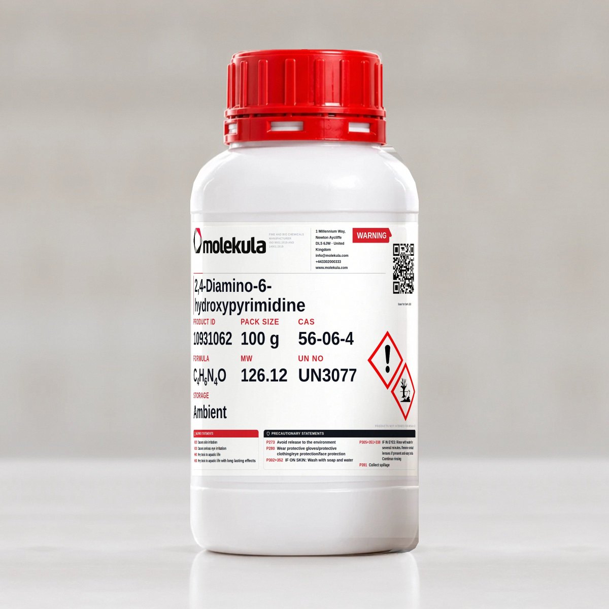 2,4-Diamino-6-hydroxypyrimidine, 100 g pack