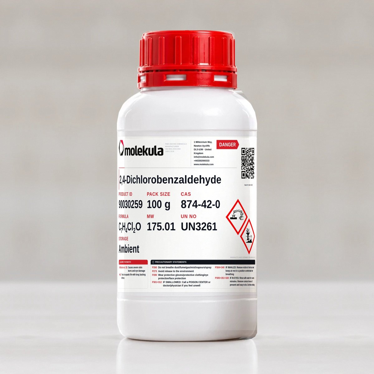 2,4-Dichlorobenzaldehyde, 100 g pack