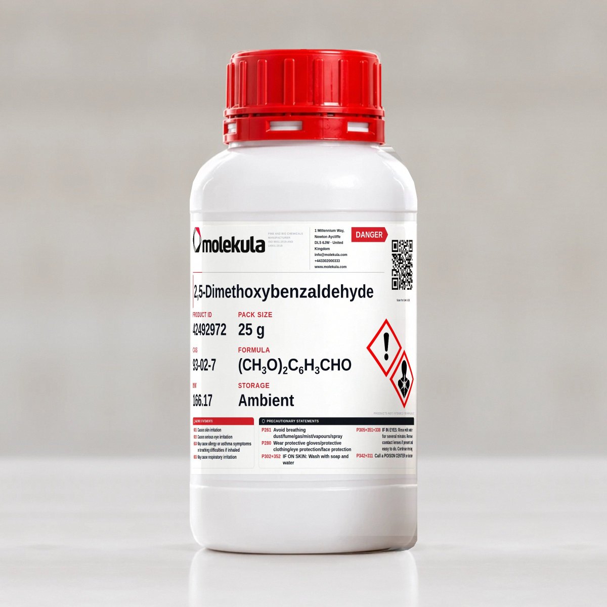 2,5-Dimethoxybenzaldehyde, 25 g pack