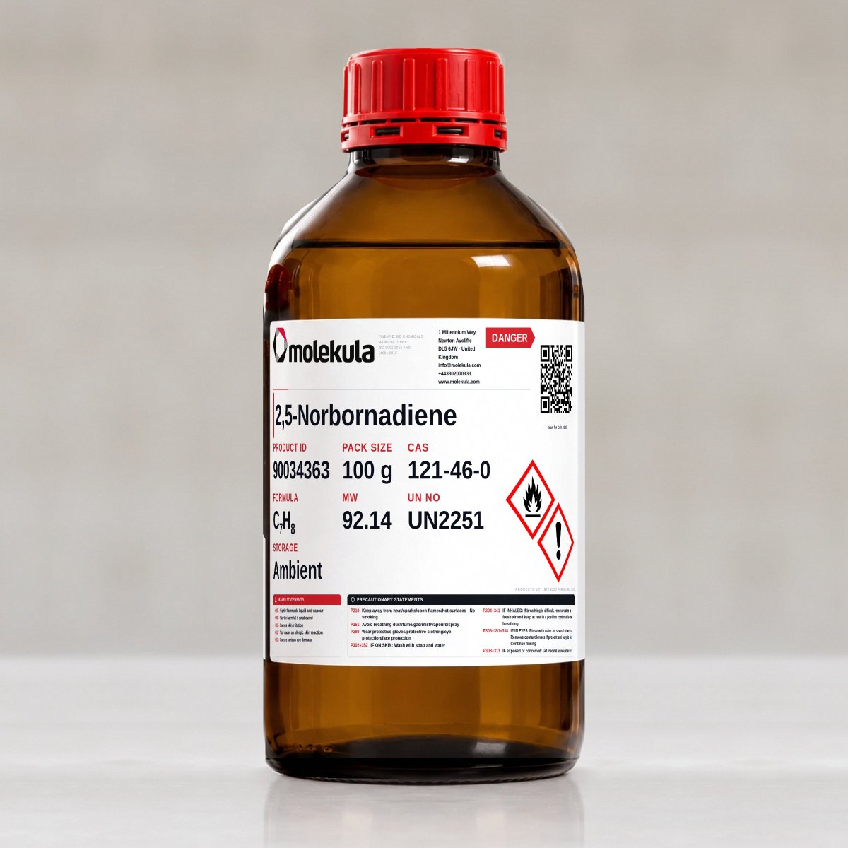2,5-Norbornadiene, 100 g pack