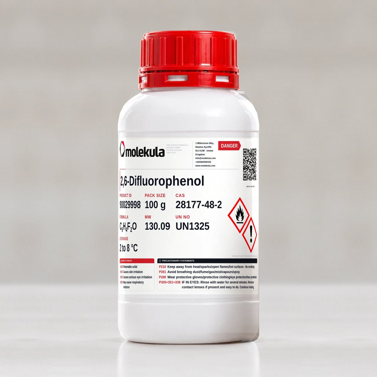 2,6-Difluorophenol, 100 g pack