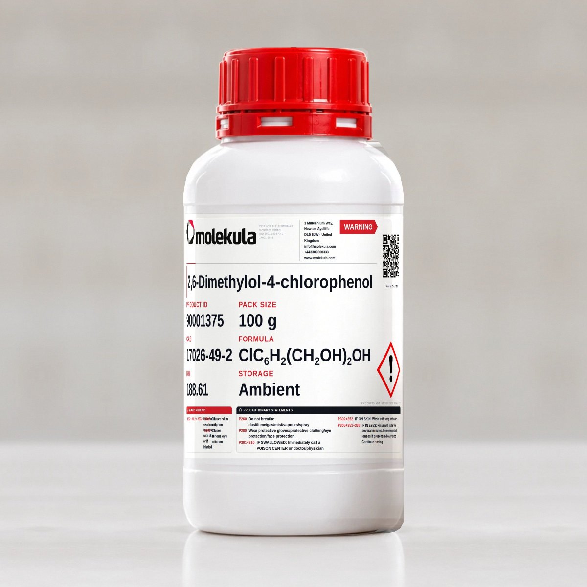 2,6-Dimethylol-4-chlorophenol, 100 g pack