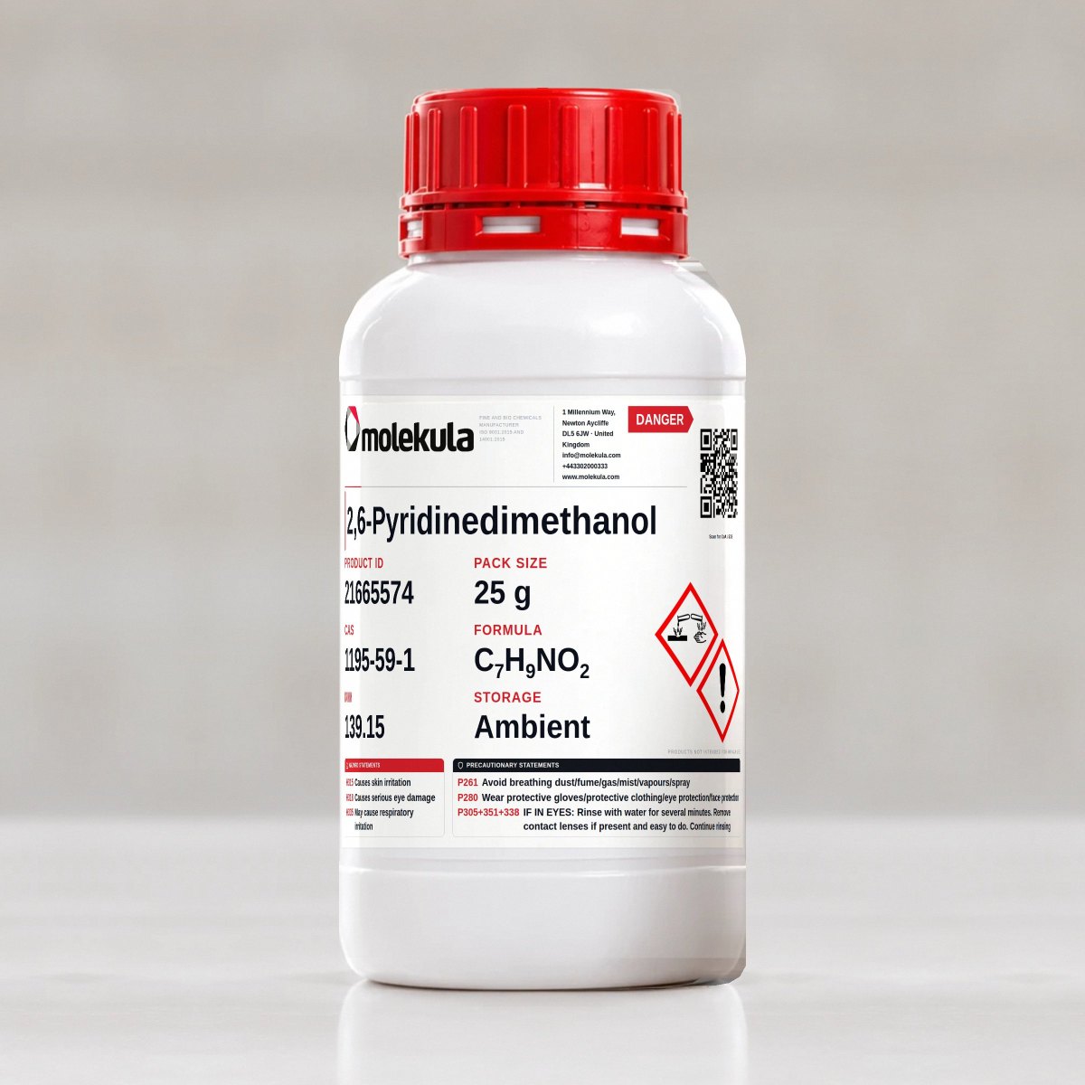 2,6-Pyridinedimethanol, 25 g pack