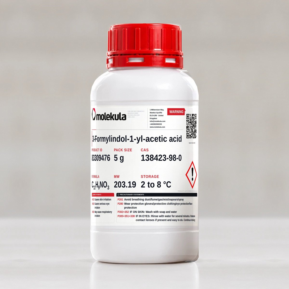 3-Formylindol-1-yl-acetic acid, 5 g pack