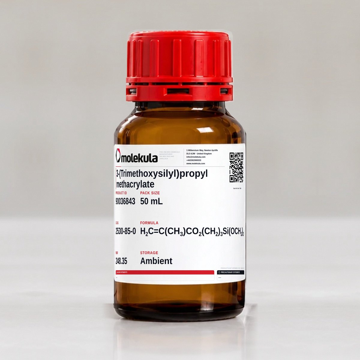 3-(Trimethoxysilyl)propyl methacrylate, 50 mL pack