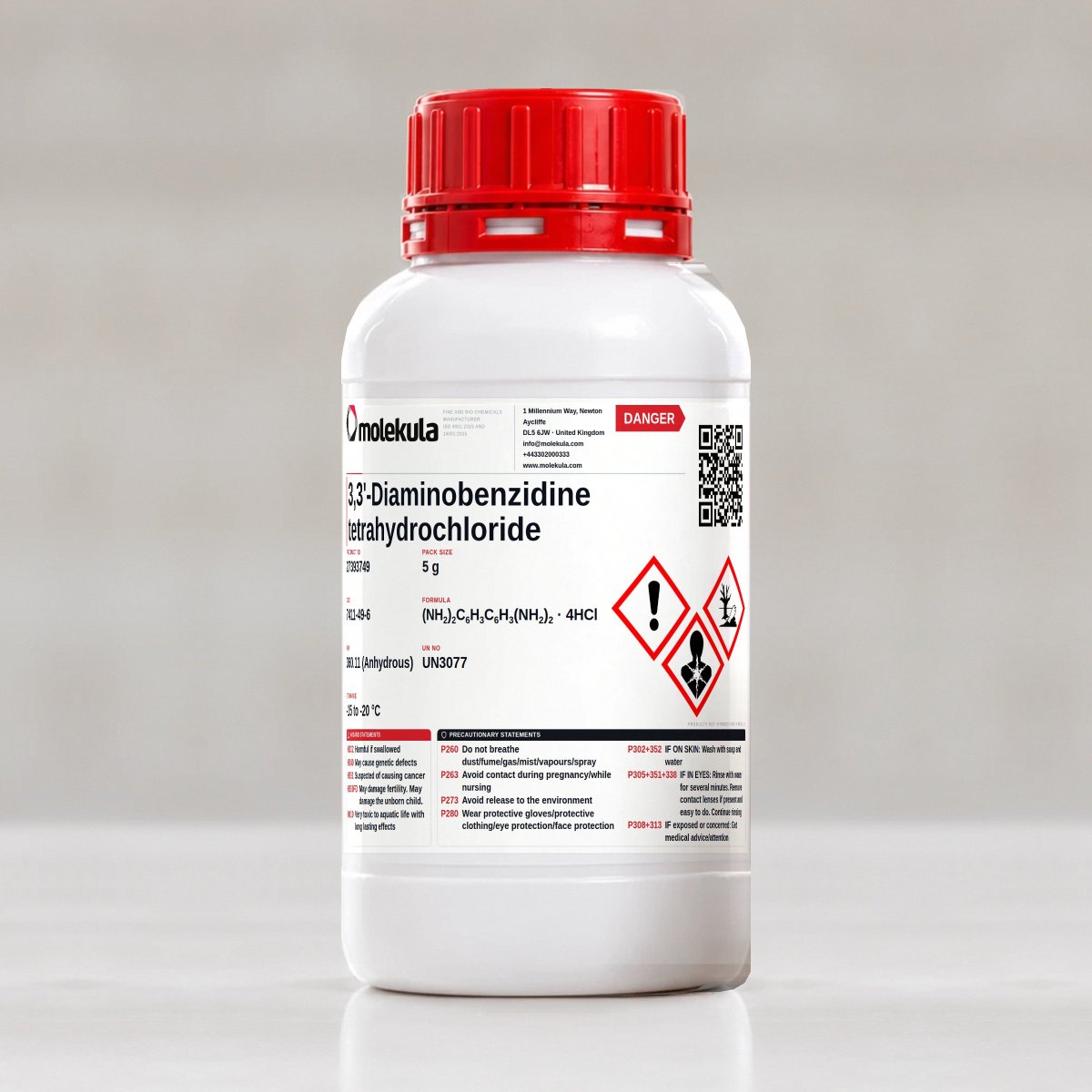 3,3'-Diaminobenzidine tetrahydrochloride, 5 g pack