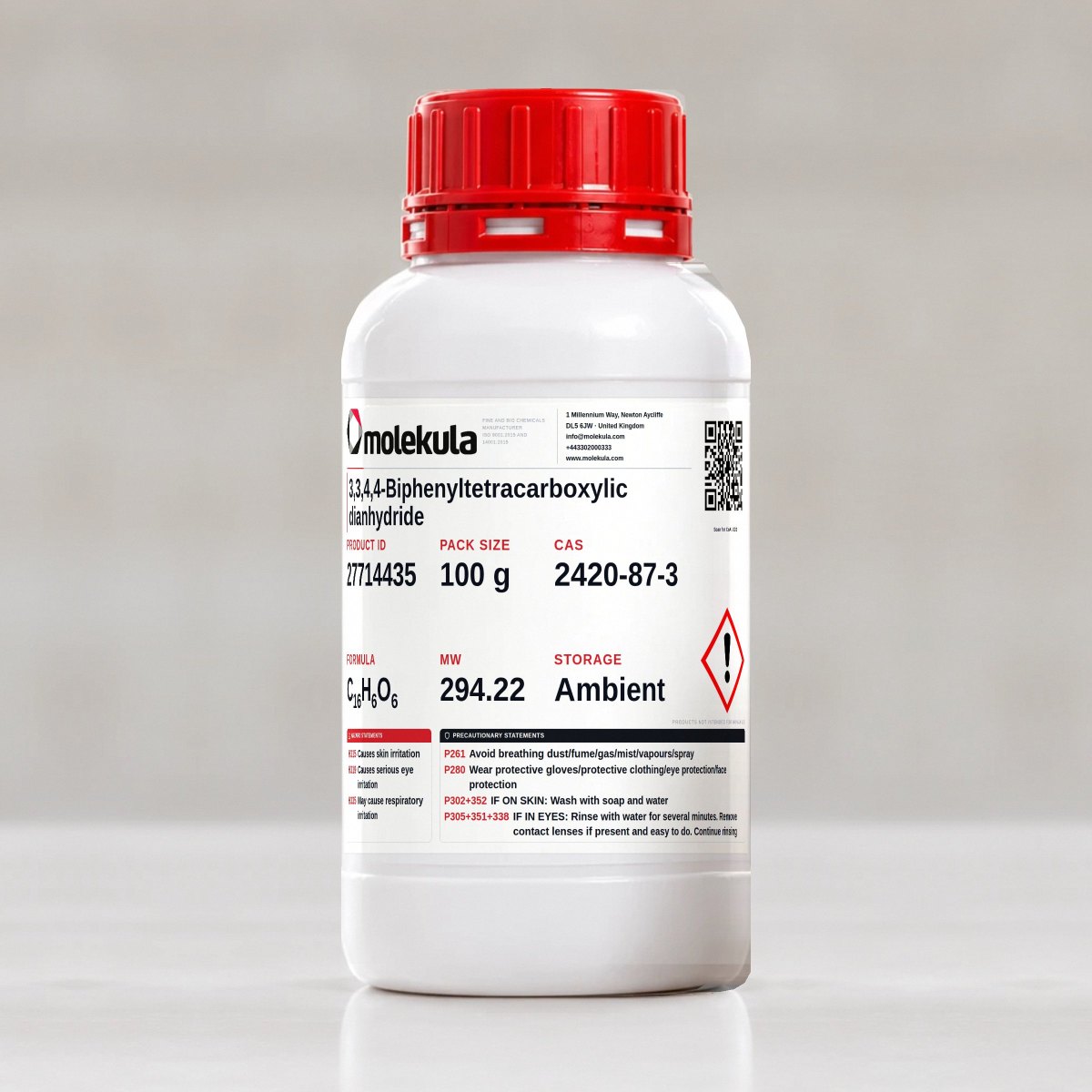 3,3,4,4-Biphenyltetracarboxylic dianhydride, 100 g pack