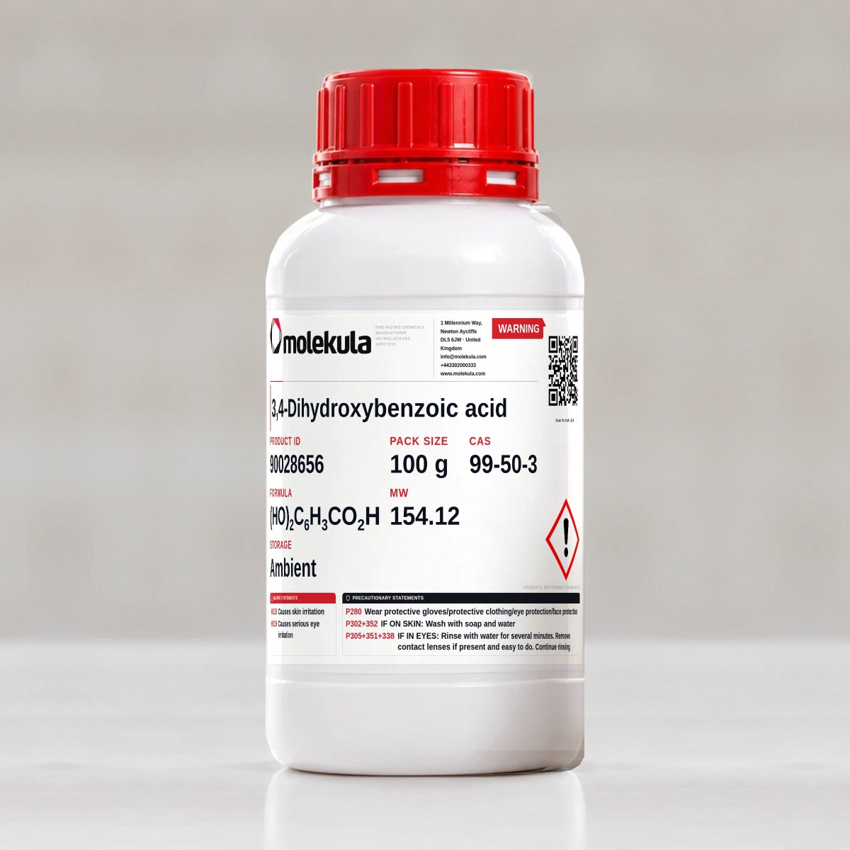 3,4-Dihydroxybenzoic acid, 100 g pack