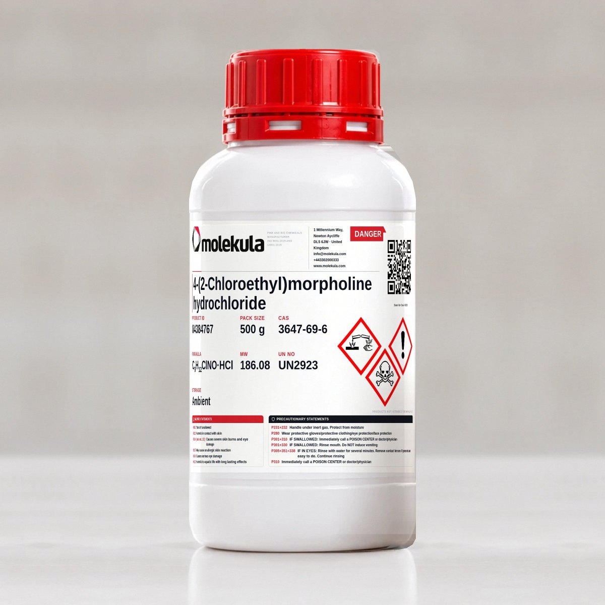 4-(2-Chloroethyl)morpholine hydrochloride, 500 g pack