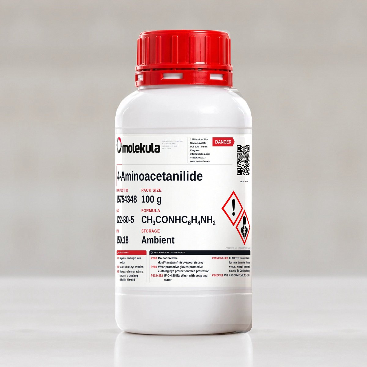 4-Aminoacetanilide, 100 g pack