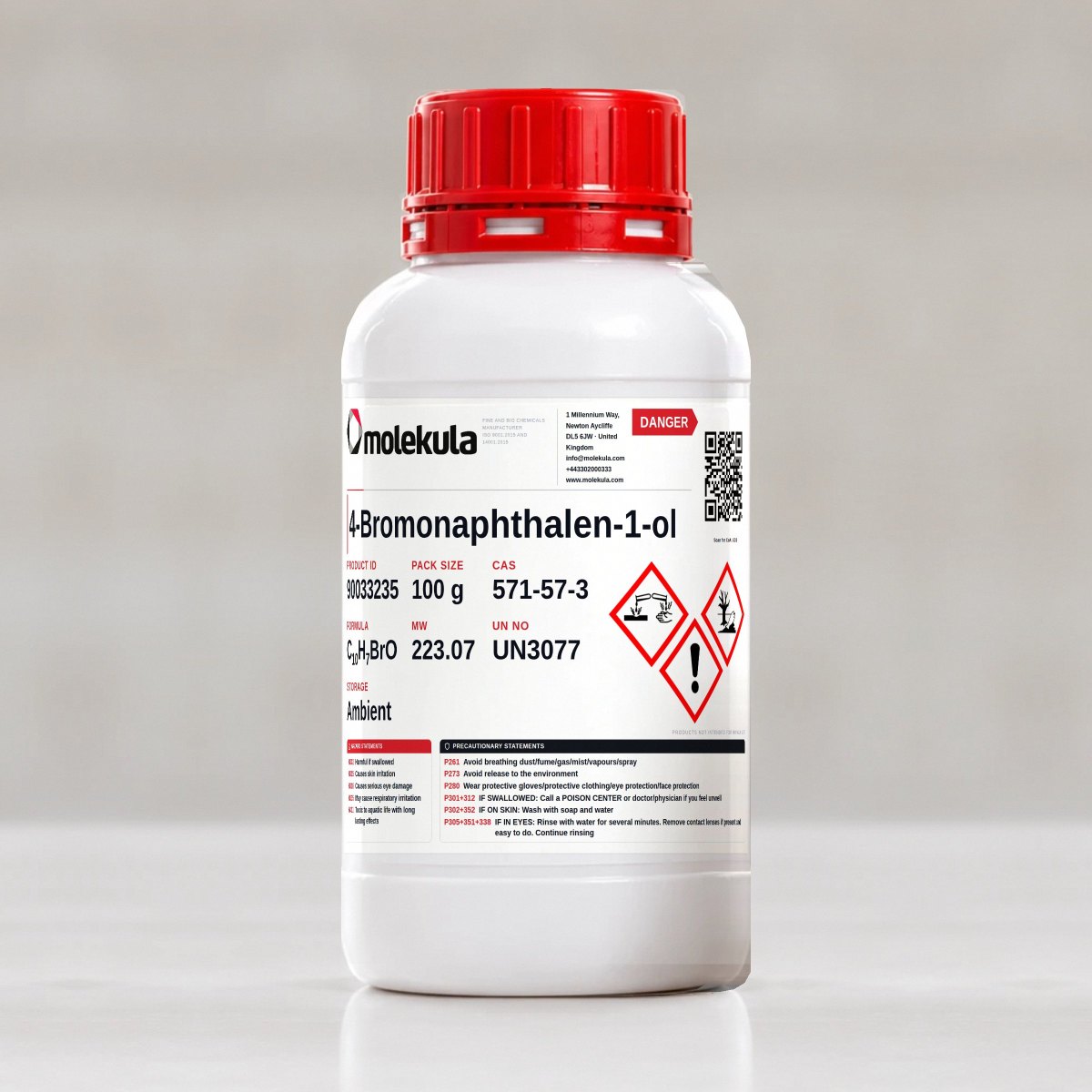 4-Bromonaphthalen-1-ol, 100 g pack