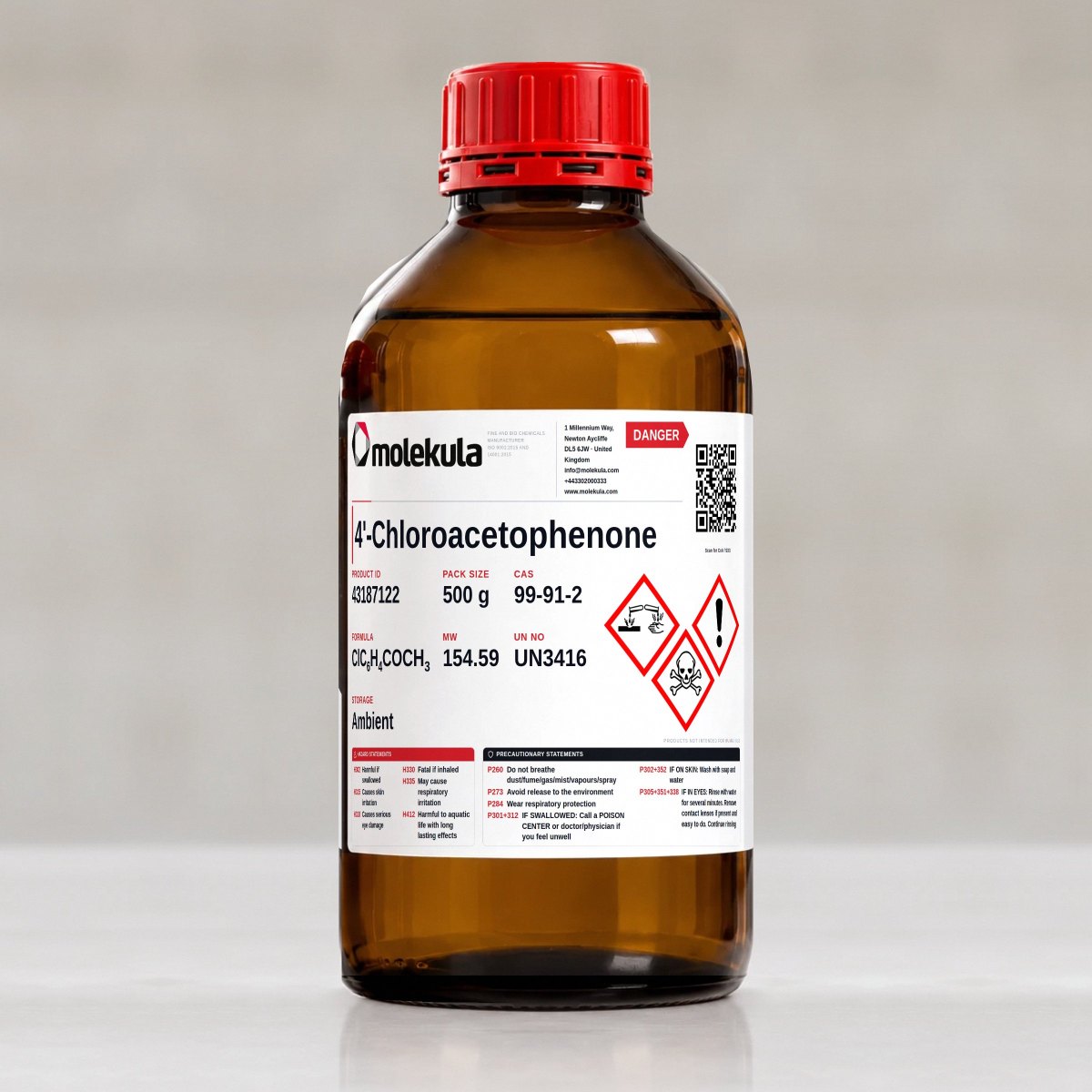 4'-Chloroacetophenone, 500 g pack
