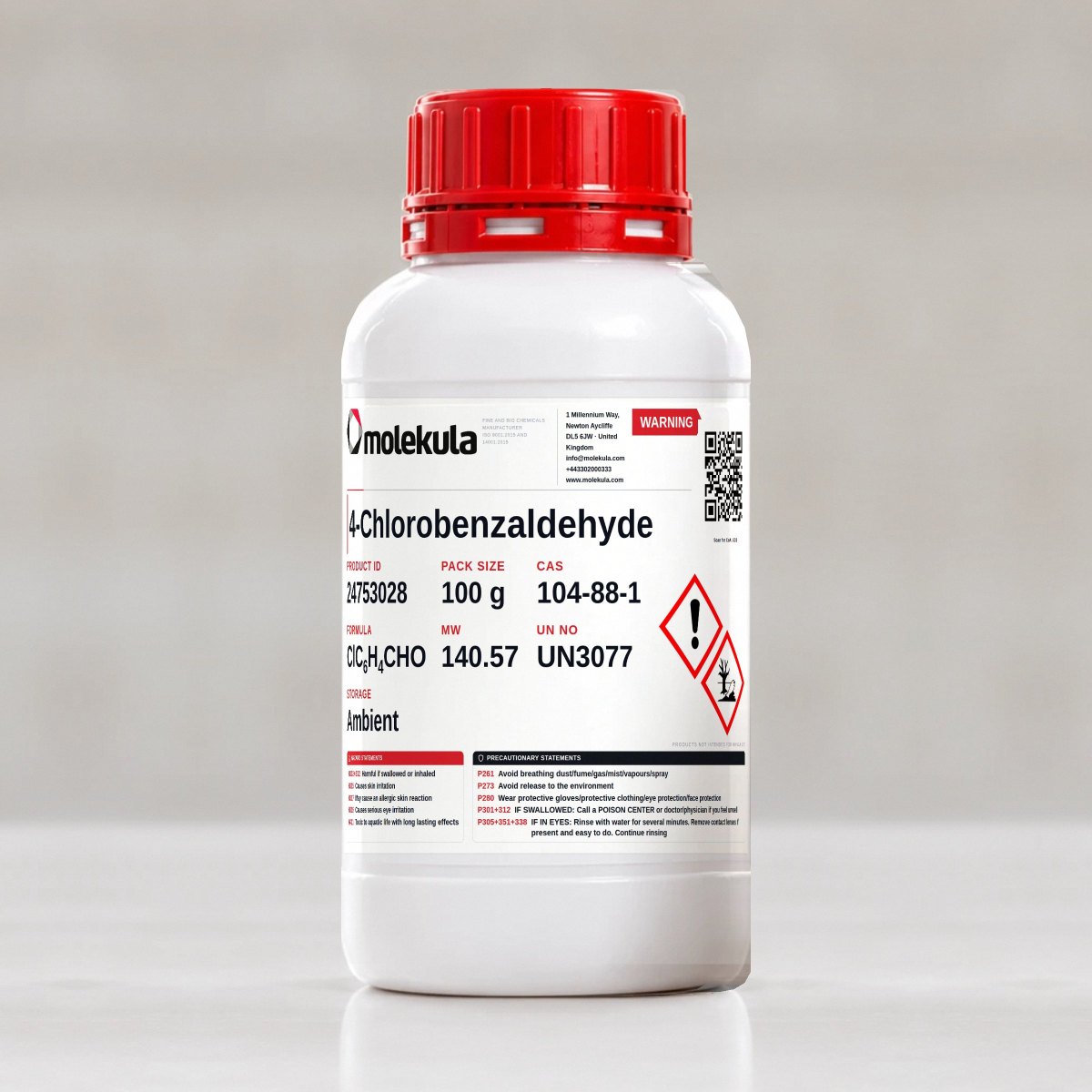 4-Chlorobenzaldehyde, 100 g pack