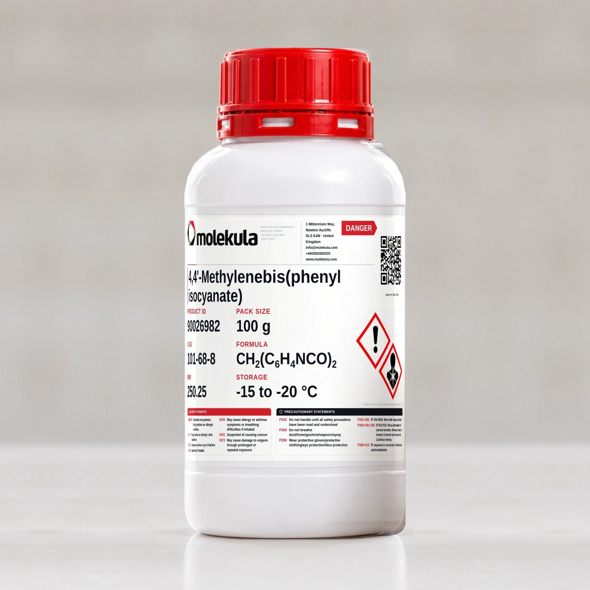 4,4'-Methylenebis(phenyl isocyanate), 100 g pack