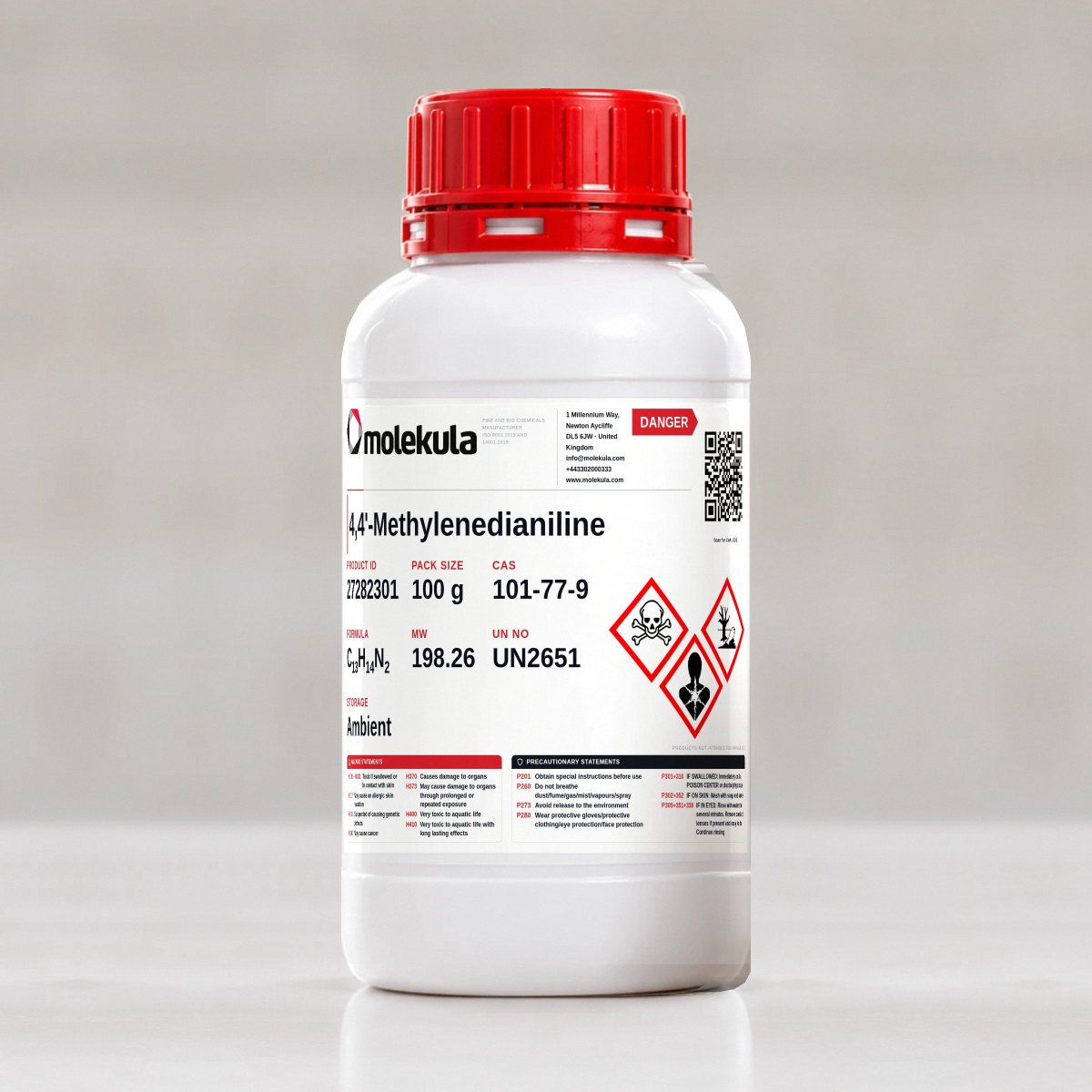 4,4'-Methylenedianiline, 100 g pack