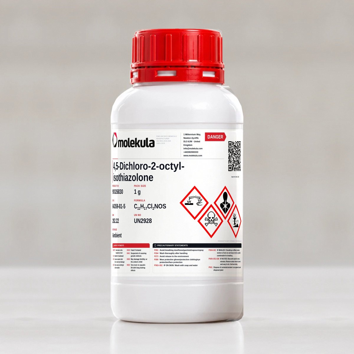 4,5-Dichloro-2-octyl-isothiazolone, 1 g pack