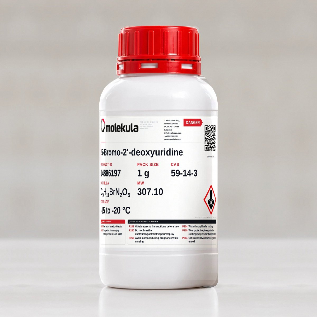 5-Bromo-2'-deoxyuridine, 1 g pack