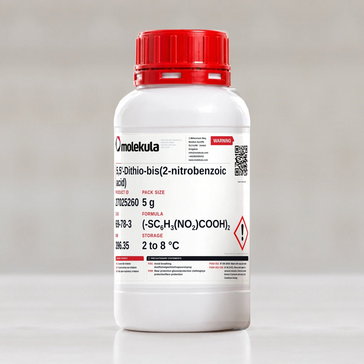 5,5'-Dithio-bis(2-nitrobenzoic acid), 5 g pack