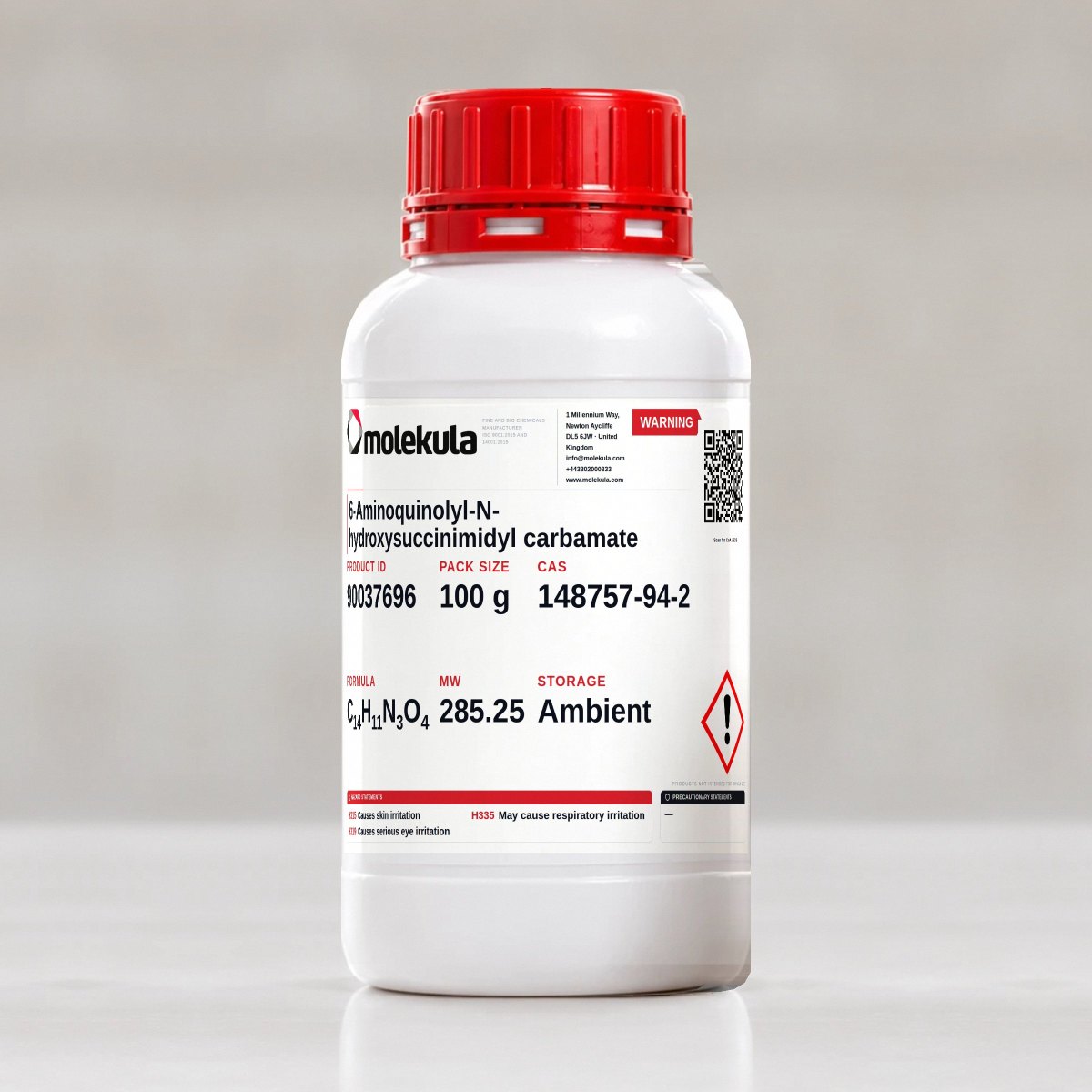 6-Aminoquinolyl-N-hydroxysuccinimidyl carbamate, 100 g pack