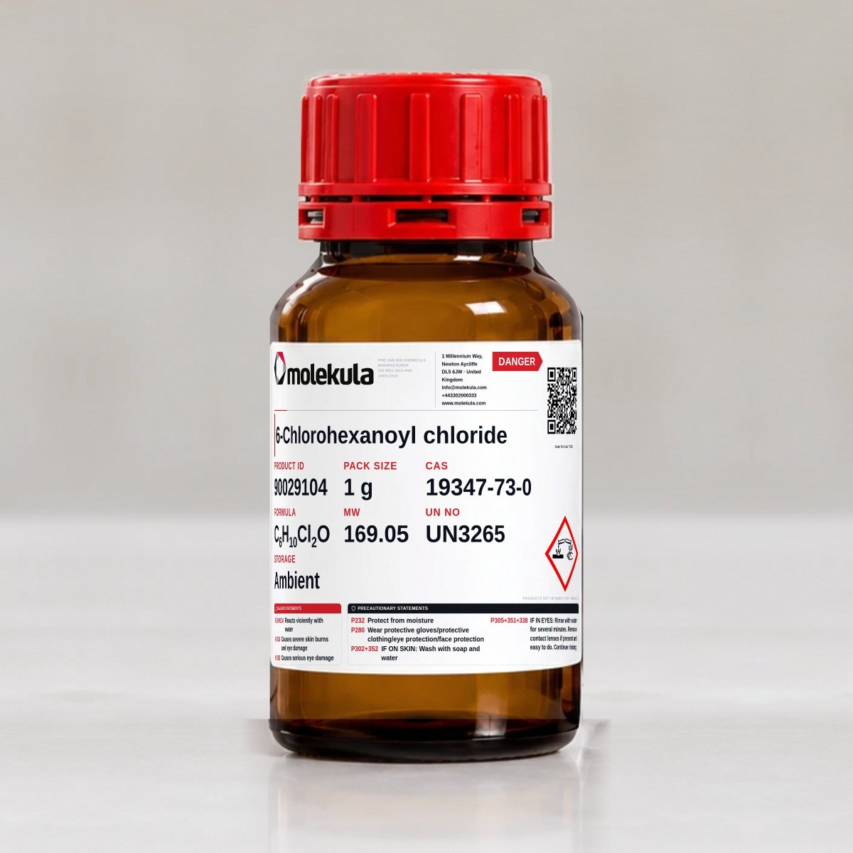 6-Chlorohexanoyl chloride, 1 g pack