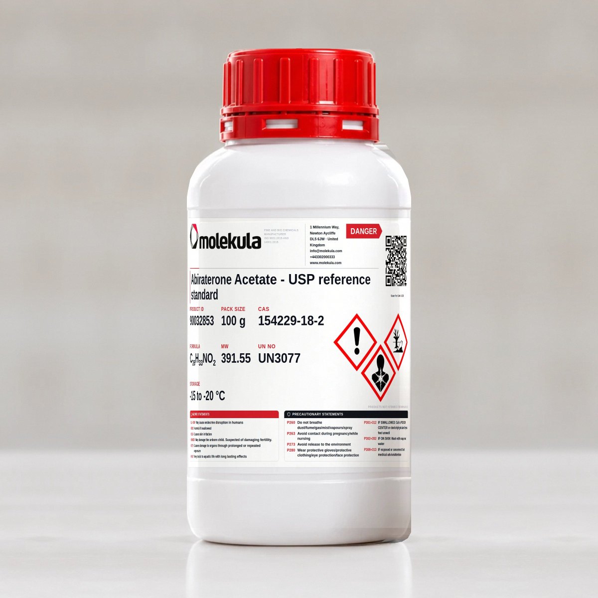 Abiraterone Acetate - USP reference standard, 100 g pack