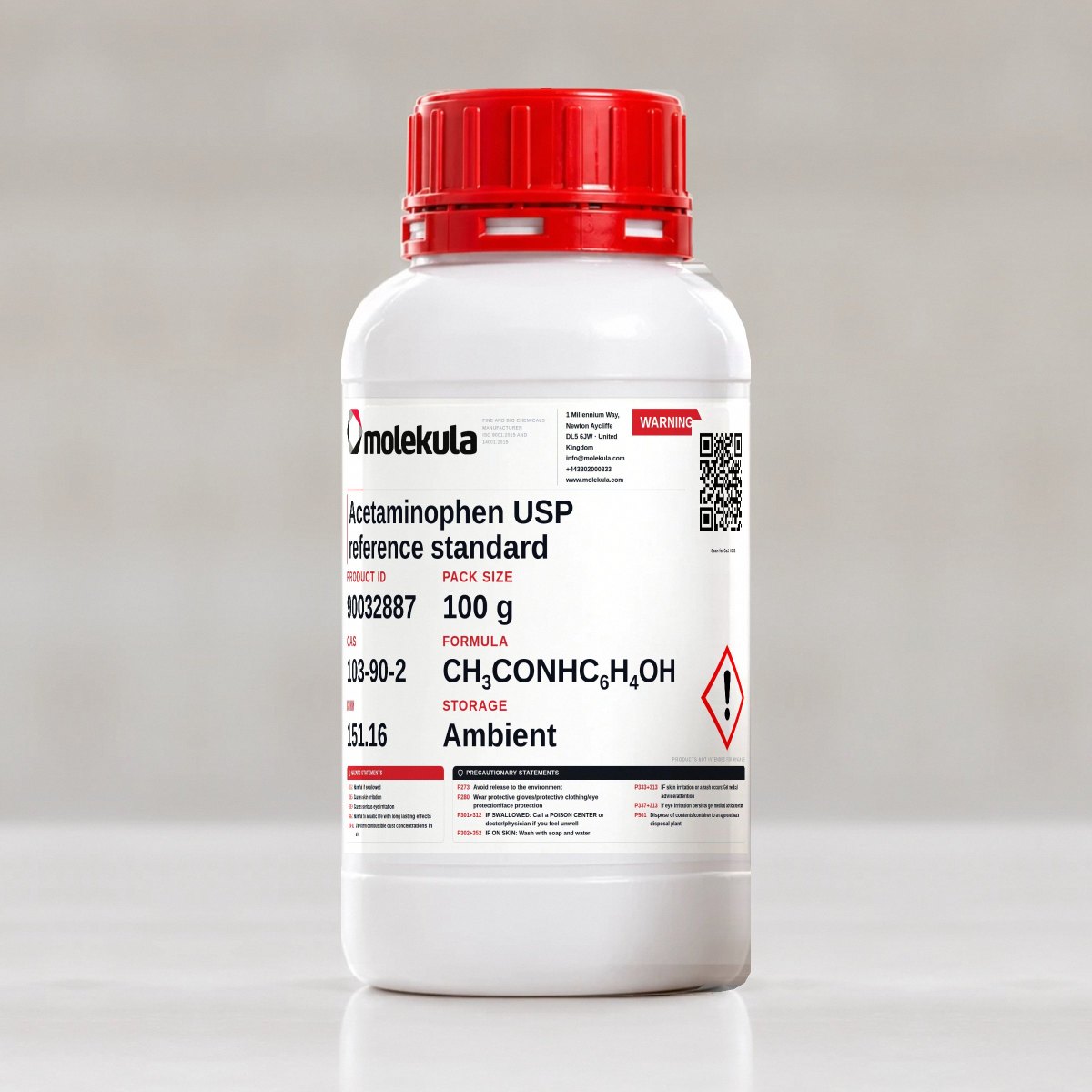 Acetaminophen USP reference standard, 100 g pack