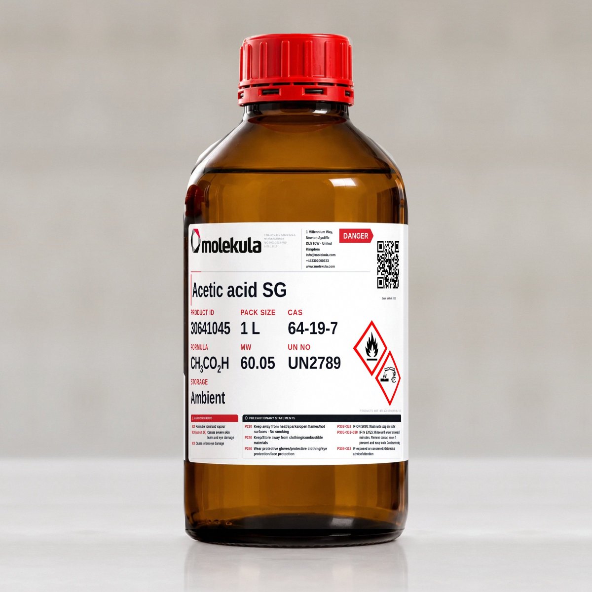 Acetic acid SG, 1 L pack