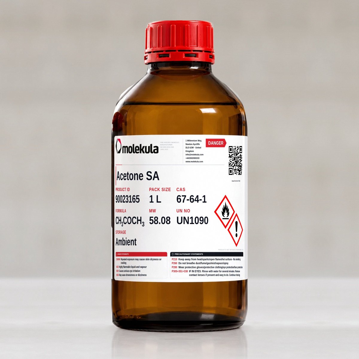 Acetone SA, 1 L pack