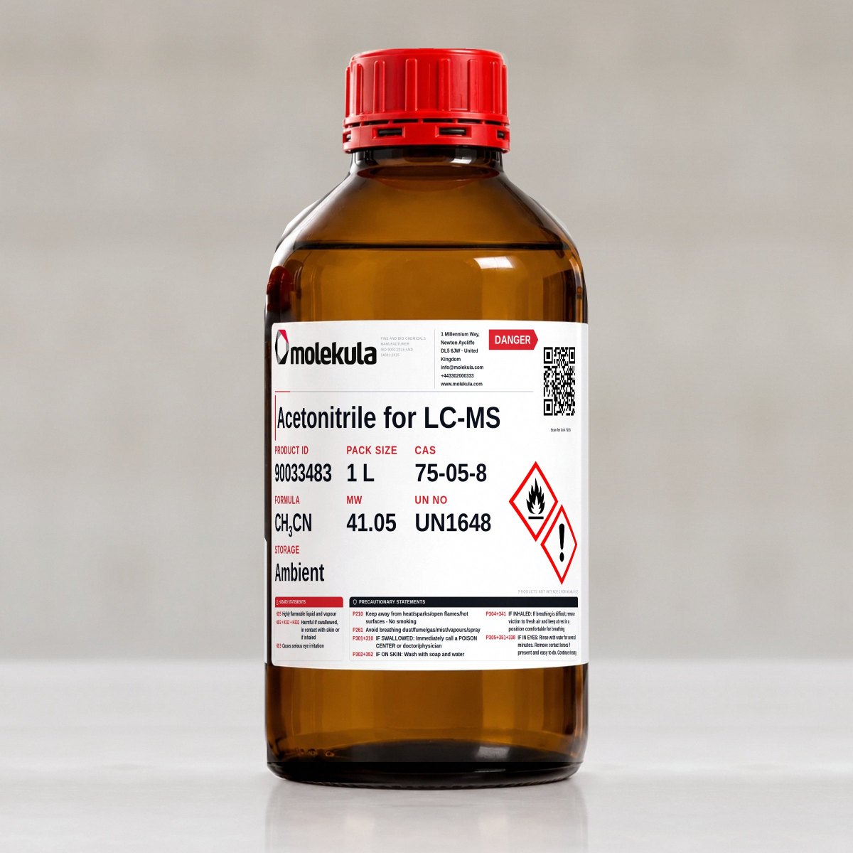 Acetonitrile for LC-MS, 1 L pack