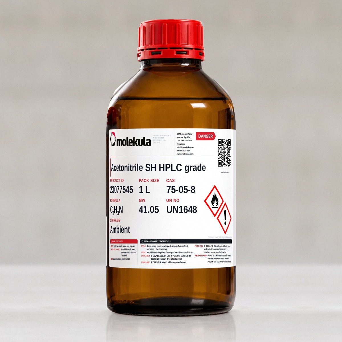 Acetonitrile SH HPLC grade, 1 L pack