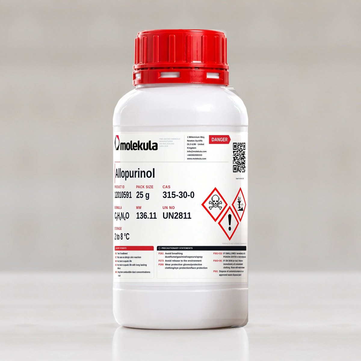 Allopurinol, 25 g pack